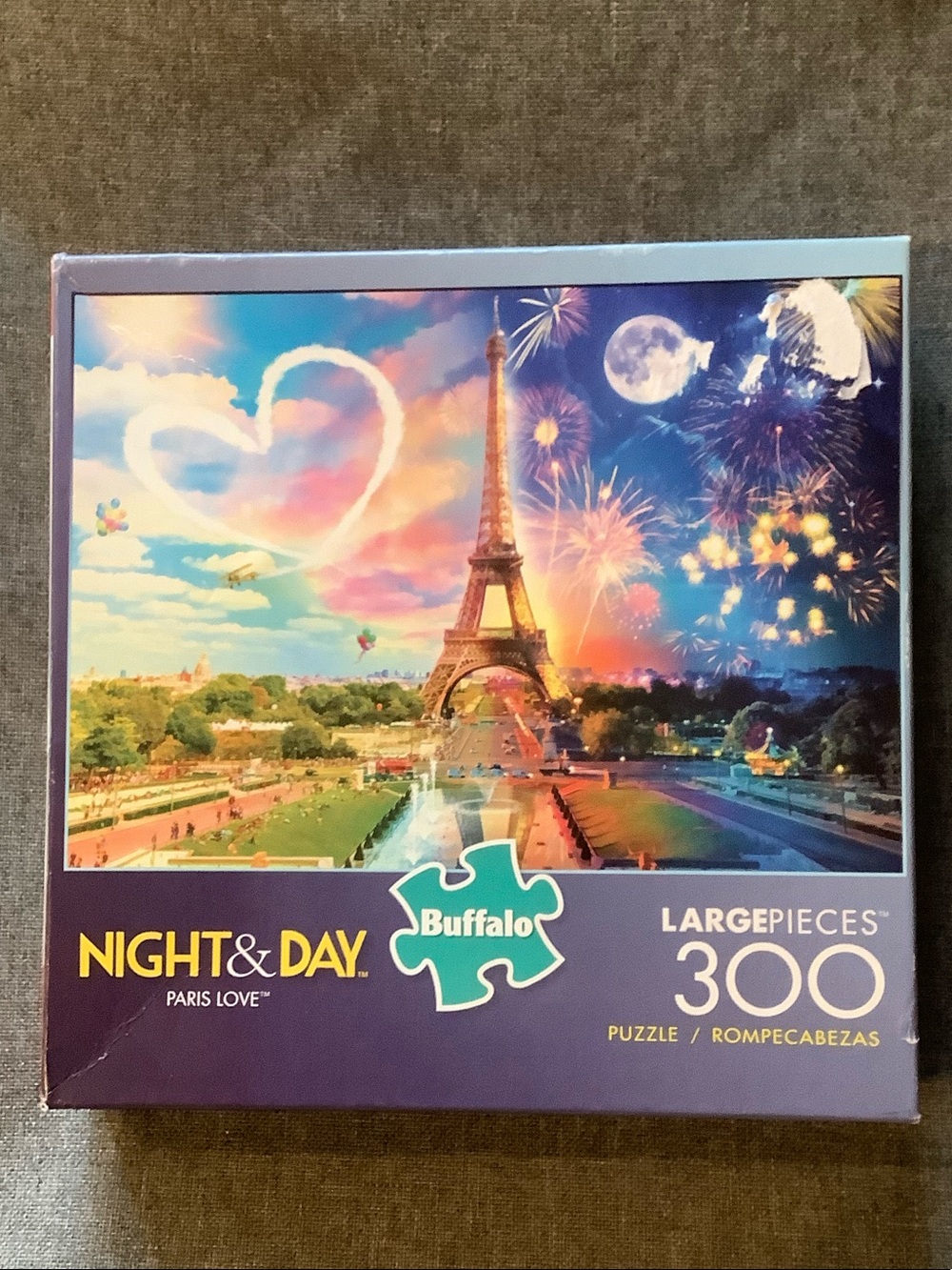 Buffalo Games ‘Night & Day Paris Love’ 300 Piece Jigsaw Puzzle